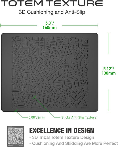Anti Slip Pad Sticky Gripping Gel Pad Multifunctional Fixate Non-Slip Mounting Cell Pad, 6.3 X 5.1 Inch (2 Pack)